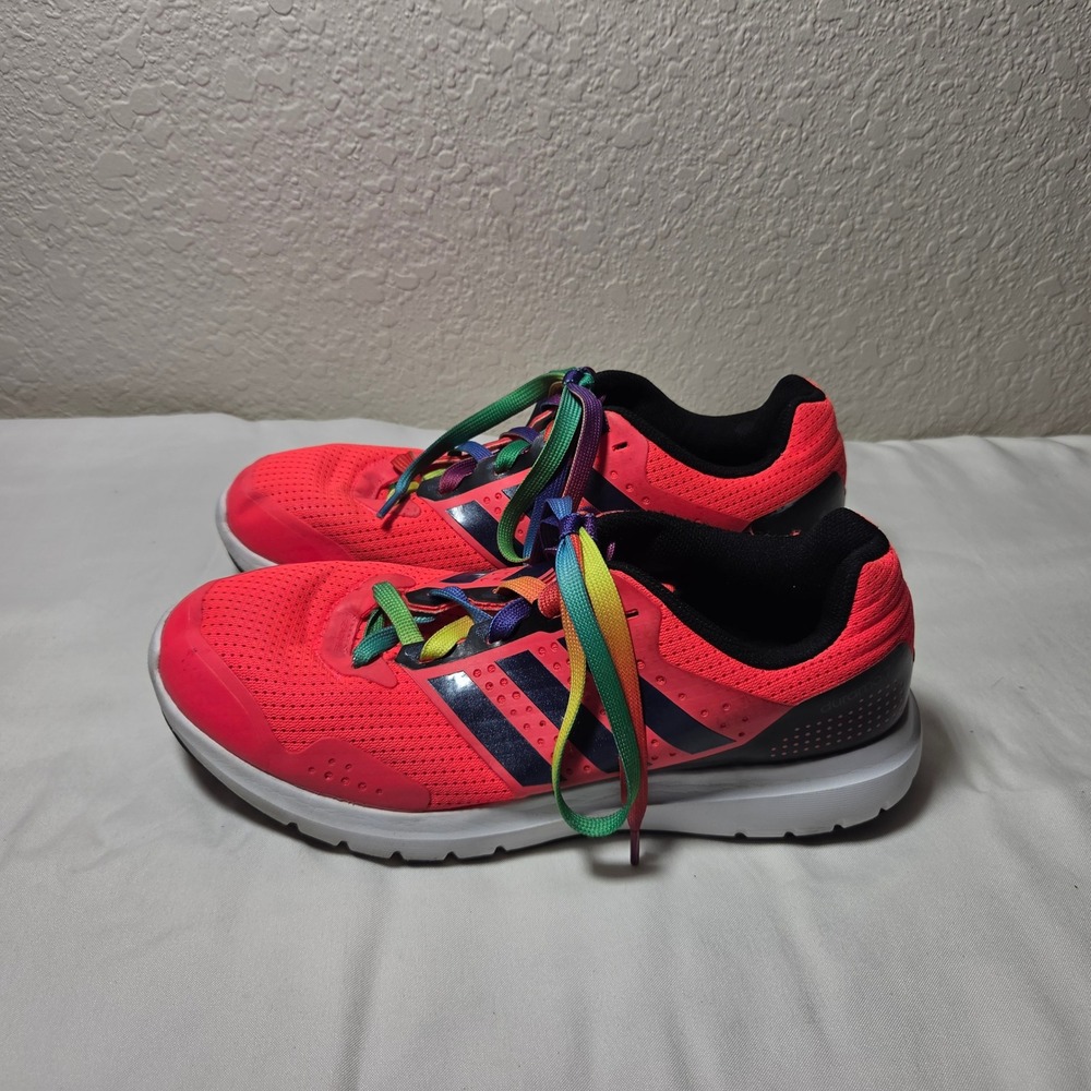 Adidas Adiprene Running Shoes Neon Pink Rainbow Laces B33563 Womens 8.5